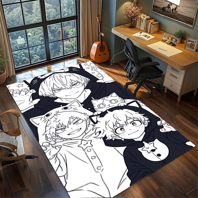 My Hero Academia Non Slip Floor Rug Large Washable Area Carpet Bedroom Gamer Room Decor