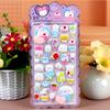 Cute Animal Rabbit Cat Soft Pinched Decompression Stickers Kawaii Cartoon 3D Decoration Decals Toys Stress Gift