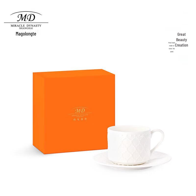 Margo Longt Fontainebleau Ceramic Coffee Cup & Saucer