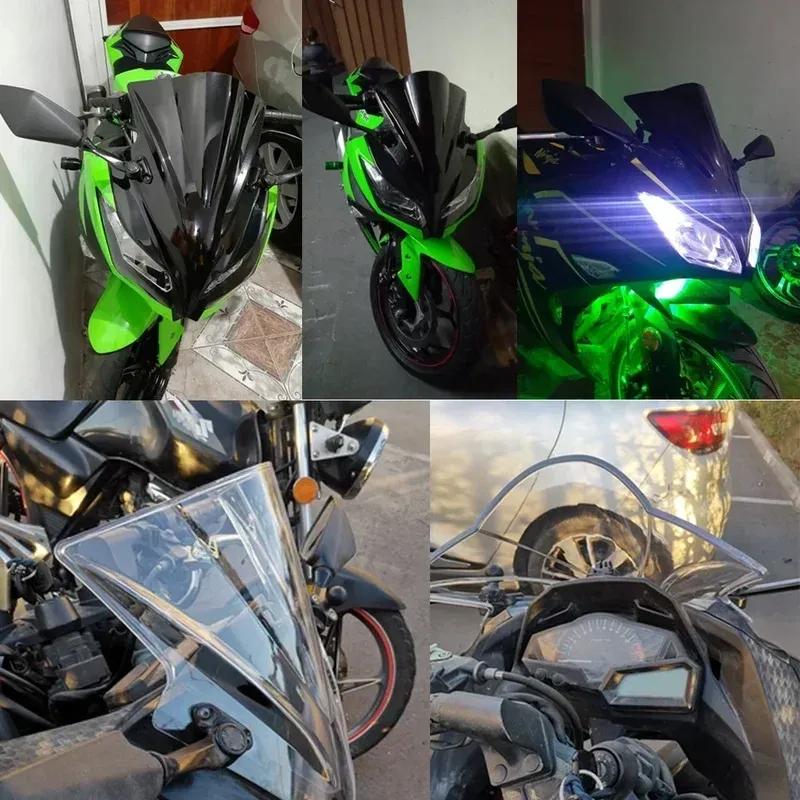 Motorcycle Wind Deflectors Kawasaki Ninja for EX300R 2013- Is Suitable Dual Bubble Windshield Deflector Protector