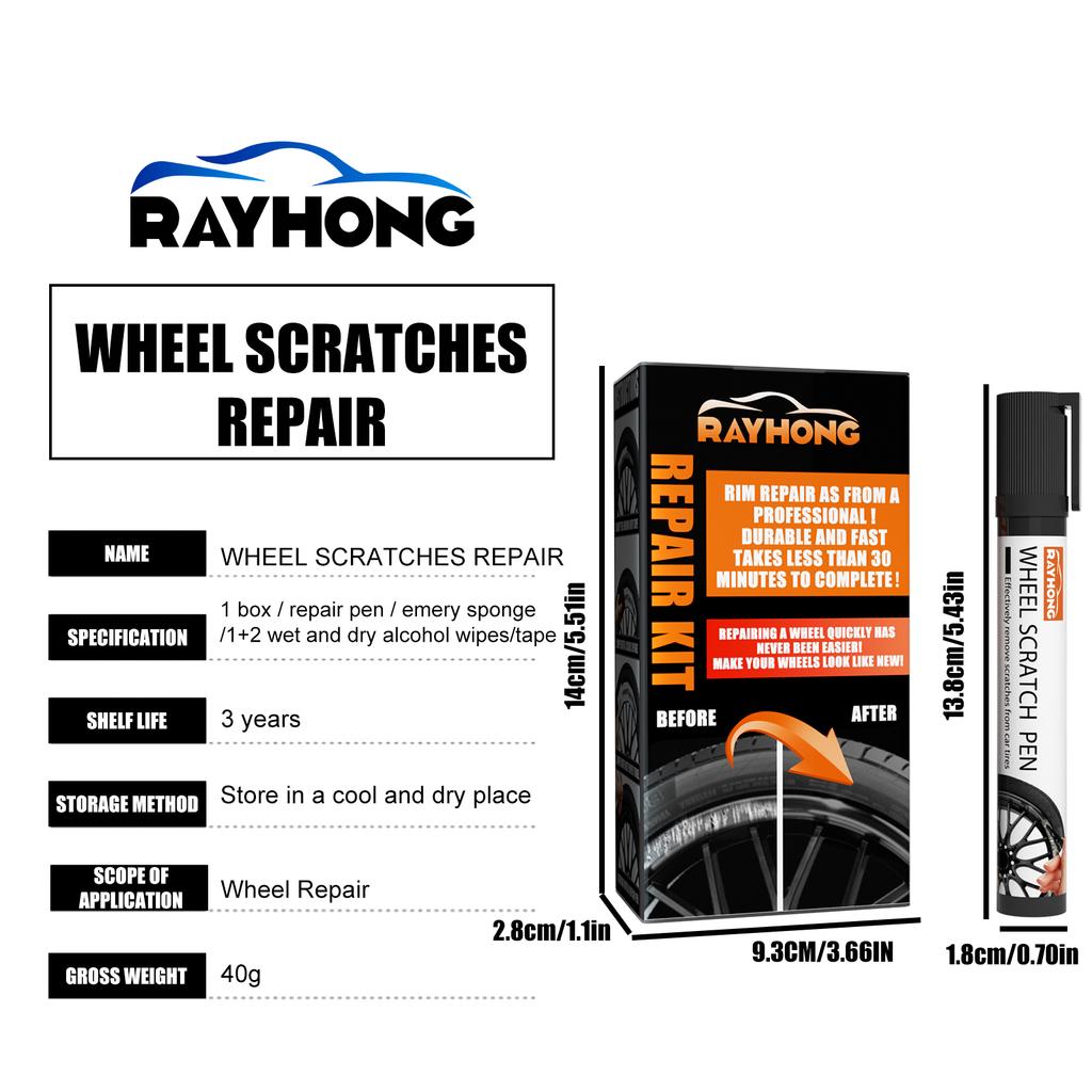 Wheel Rim Repair Kit Black Automobile Alloy Wheel Rims Scratch Remover Pen Wheel Restoration Supplies Car Alloy Wheel Repair