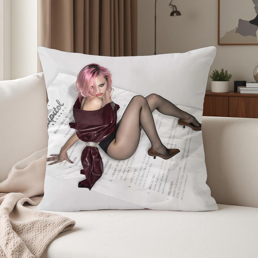 Singer Adela Jergova The Provocateur Pillow Case Suitable For Bedrooms Living Rooms Cars Home Decoration