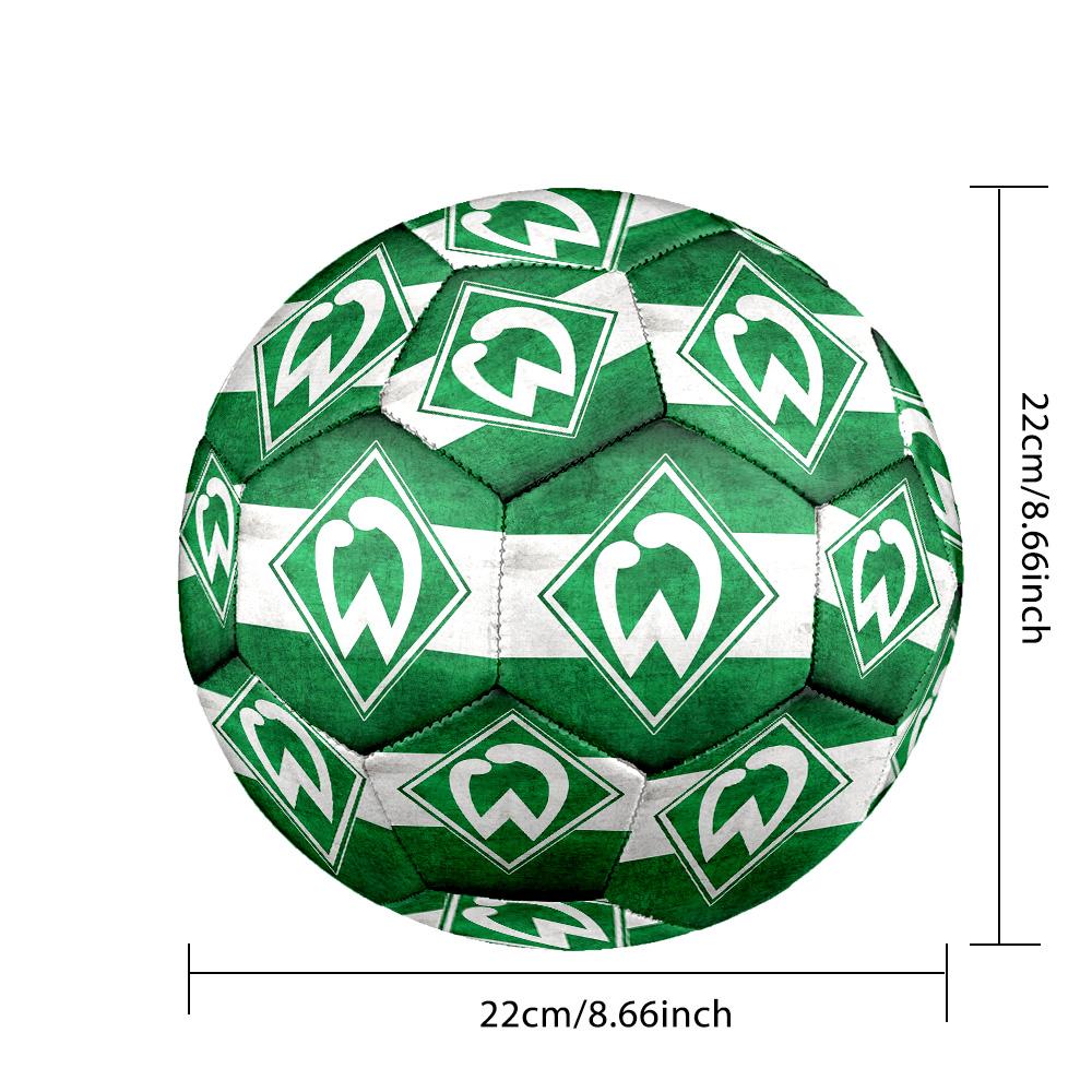 SV Werder Bremen Indoor Soccer Ball Size 5 Colorful All Ages Machine Stitched PVC Competition Ready Durable High-Bounce