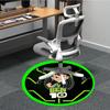 1 Pezzo Tappeto Rotondo da Ufficio Ben 10 - Perfetto per l'Arredamento dell'Ufficio o dello Studio, Lavabile in Lavatrice, Fondo Antiscivolo, Tappetino Decorativo
