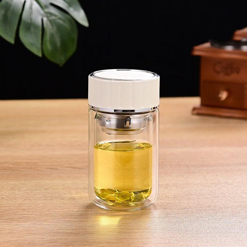 Shangqi Double Wall Glass Tea Cup