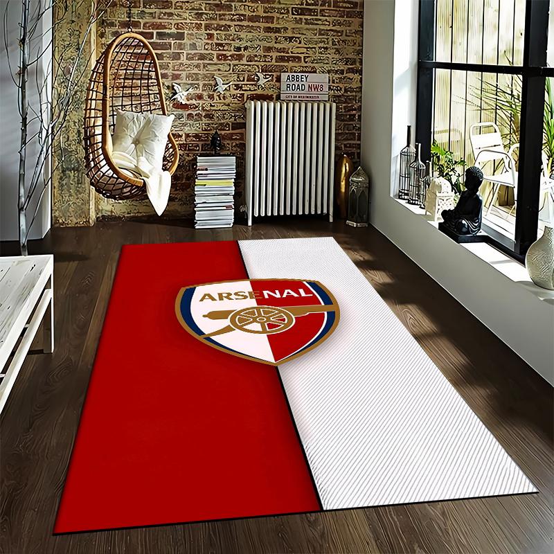"Arsenal Logo Teppich Rot und Weiß Indoor Fußmatte Dekoration" Geeignet zur Verwendung als Anti-Rutsch für Wohnzimmer Schlafzimmer Sofas
