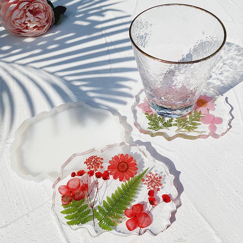 DIY Dried Flower Coaster Kit: Embossed Glue Gift Set for Teacher's Day