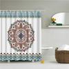 Mystical Mandala Moon Print Waterproof Shower Curtain - Stylish, Durable & Easy-Care Choice for Bohemian Bathroom Décor