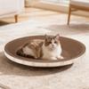 Round Cat Scratcher Bed Interactive Claw Grinding Toy for Kittens Living Room Bedroom Corner Play Area Floor Furniture Protector