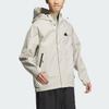 adidas CITY ESCAPE Jacket Logo Sports Casual Hooded Jacket for Men Light Gray