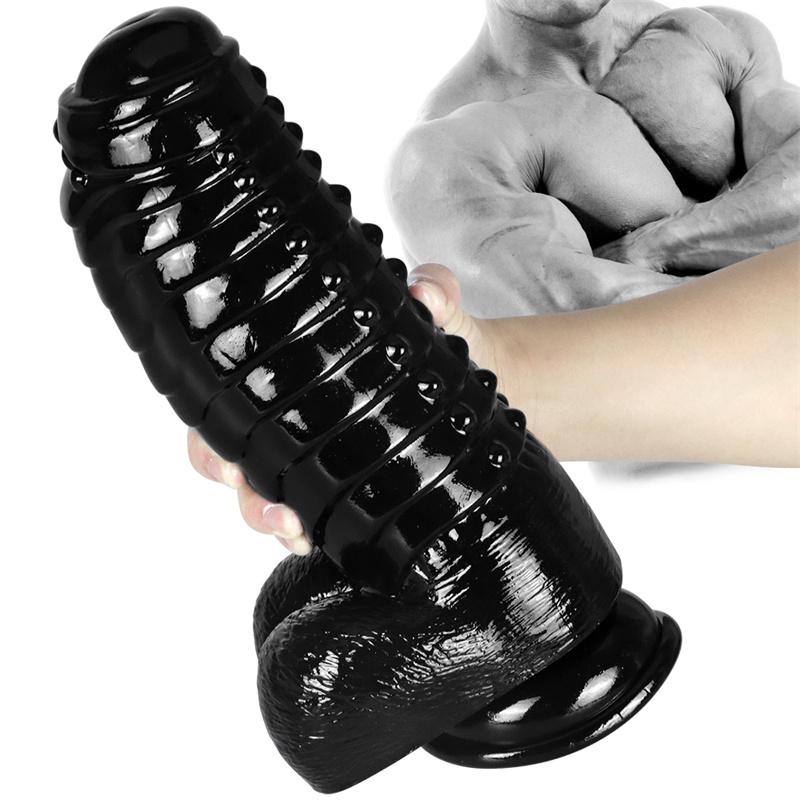 9,8 cm Giant Anal Expansion Expansion Heteroseksuell Giant Anal Plug Simulering Penis Penis Ekstra stor diameter Voksenprodukter