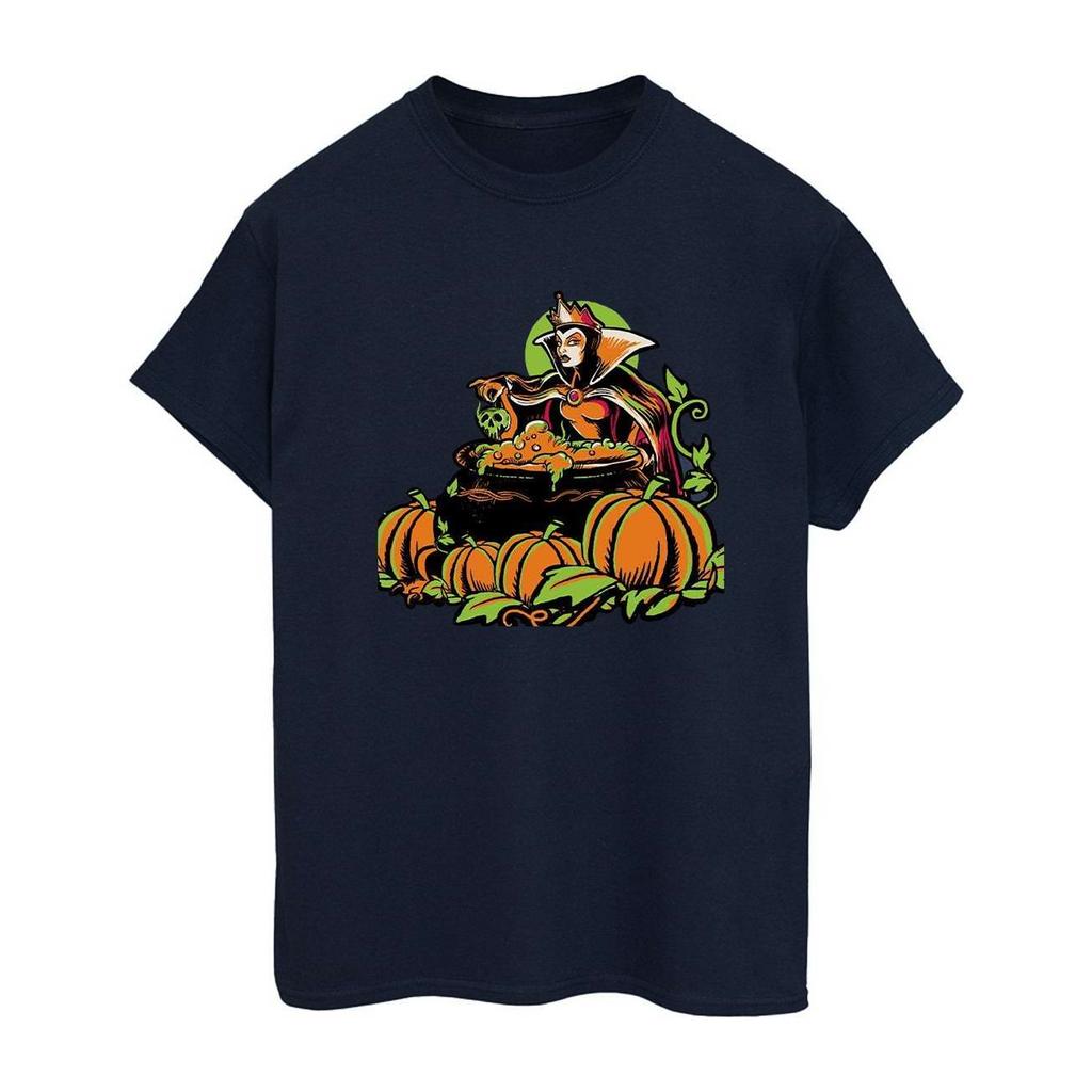 Disney Damen/Damen Evil Queen Villains Baumwolle Boyfriend Halloween T-Shirt