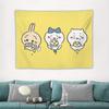 Hachiware Kawaii UsaGi Cute Chiikawa Cartoon Y2k Tapestry Room Decoration Home Decor Bedroom Wall Hanging Fabric