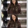The Pink Oversized Crack Printing Two Way Fleece Hooded Jacket