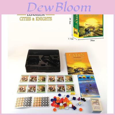 Expansão do Jogo de Tabuleiro Catan Conjunto para 5-6 Jogadores Para Diversão em Família e Lazer Material de Cobre Papel e Plástico