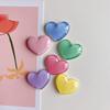 6pcs Glitter colored loving heart  Fridge Magnet Photo Wall message board Magnetic Bulletin board decoration stickers Home Decor