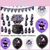 Complete Horror Tv Series Themed Party Decor Set Flags Cake Toppers And Latex Balloons