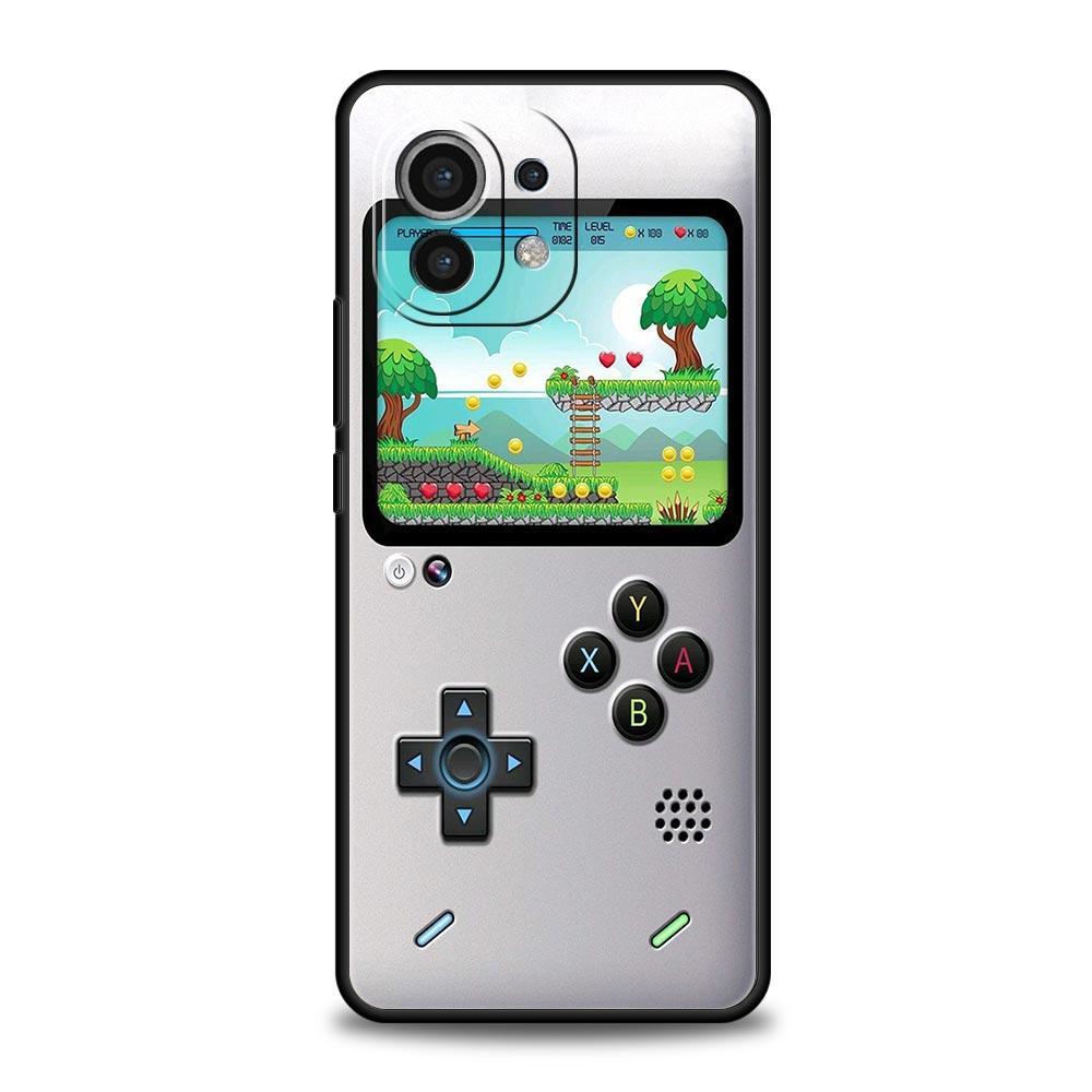 Gameboy Boy Oyunu Lüks Telefon Kılıfı Xiaomi 14 13T 12T Pro 12 13 11 Ultra Mi Note 10 Lite 10T 5G 11X Pro 11T 11i 9T Yumuşak Kapak