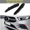 För Mercedes Benz A-klass W177 AMG A180 A200 A250 A35 2022 2023 Dekorationslist för Canards Fins-dekaler på främre stötfångaren