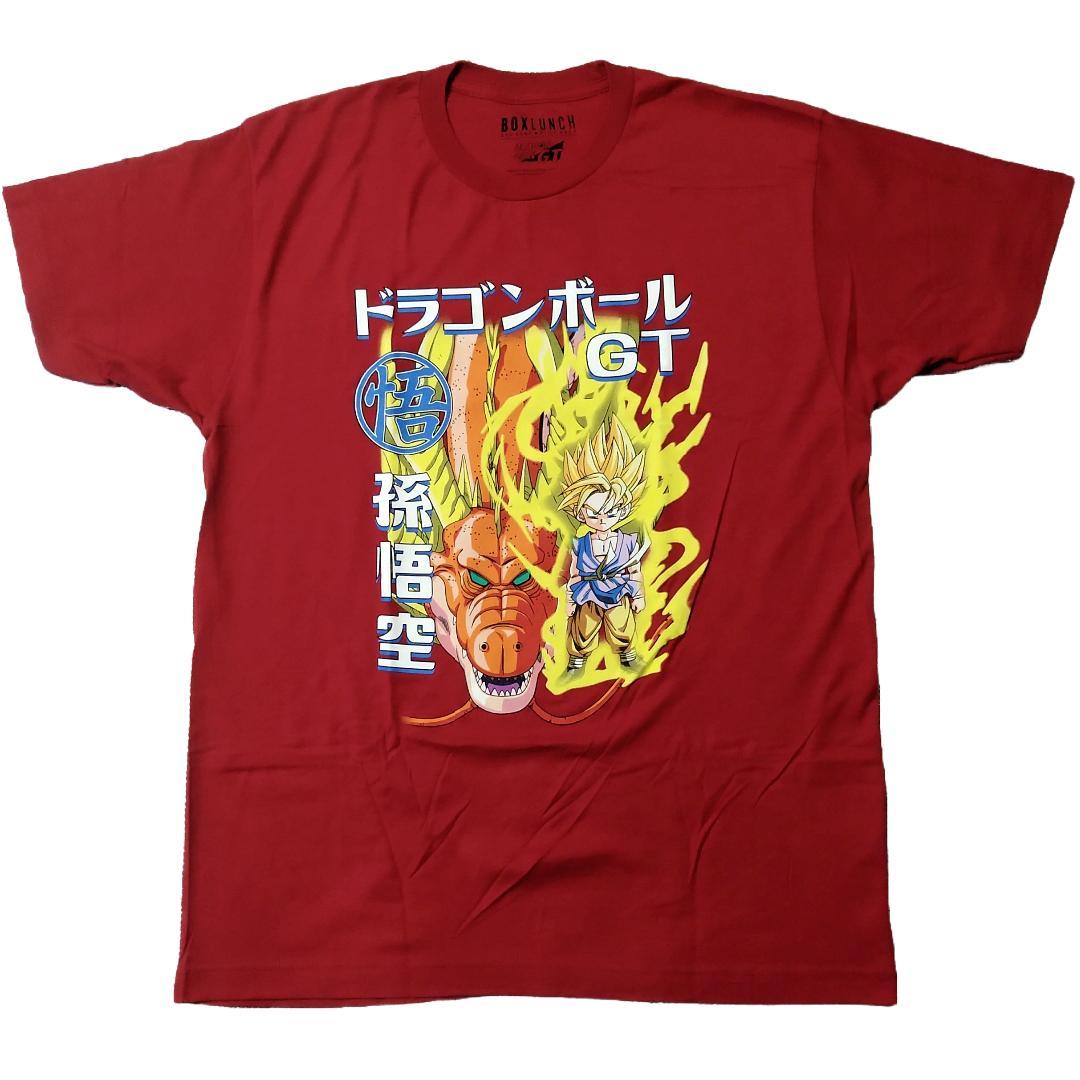 

[USED] Dragon Ball GT T-shirt, size L, red, anime T-shirt, overseas official