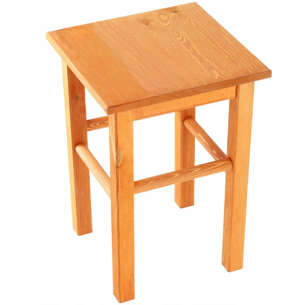 KADAX Wooden Kitchen Stool Chair 43.5cm Solid Alder