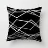 High-grade Black and White Geometric Irregular Pattern Pillowcase Office Living Room Home Pillowcase Car Ornaments