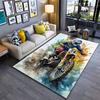 Motocross-Rennfahrer Splash Art geeignet als rutschfeste Matte für das Wohnzimmer- oder Schlafzimmer-Sofa