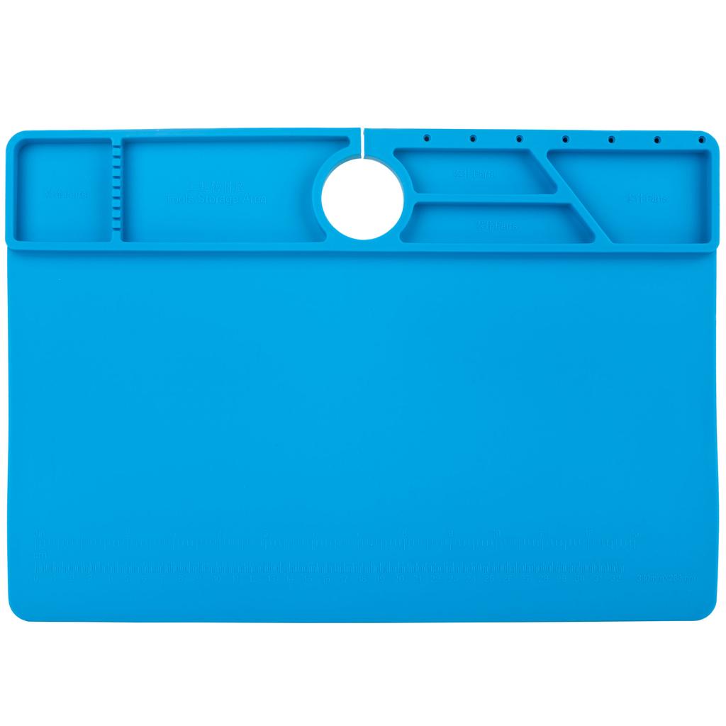 Rosfix Silikonowa Mata do Mikroskopu Cyfrowego 380x260mm – Odporność na Temperaturę do 500°C | Antystatyczna i Wodoodporna | Szybki Montaż