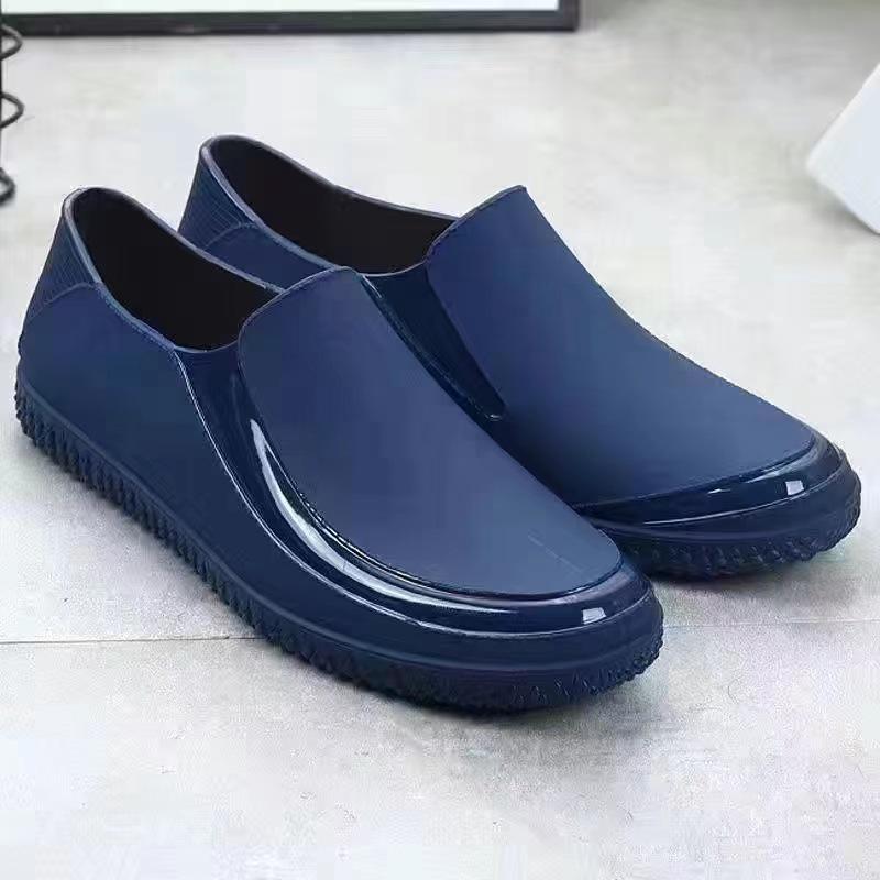 

Men s Waterproof Non-Slip Short Rain Boots - Four Seasons, Soft Sole, Wear-Resistant Rubber for Casual and Work Use 43