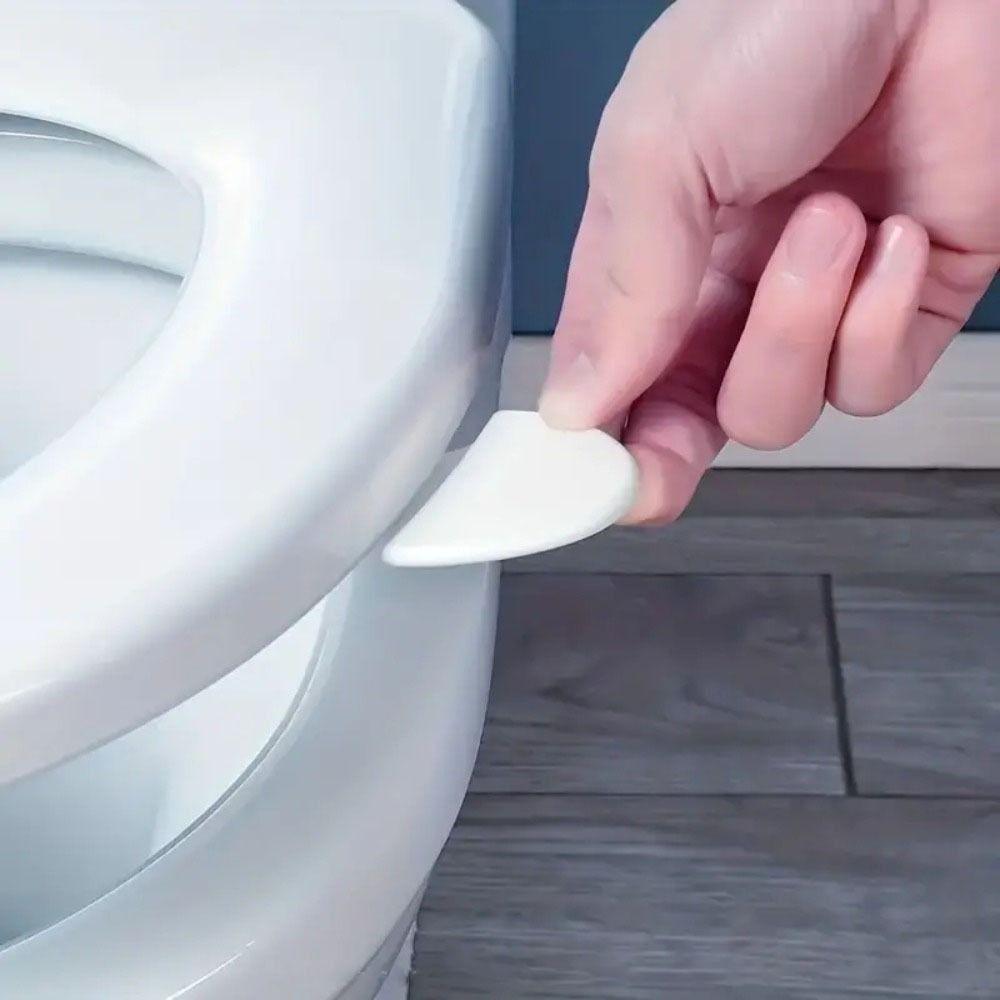 Closestool Holder Plastic Toilet Seat Lifter Handle Portable White Seat Cover Lid Handle Anti-dirty Toilet Lifting Device Home