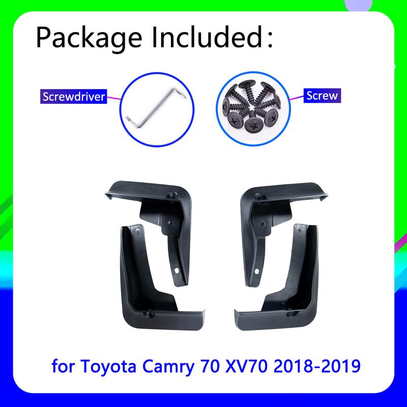 4x Mudguards For Toyota Camry 8 XV70 2018  Cladding Splash Mud Flaps Mud Guards Mudflap Protect Rear Wheel Car Accessories
