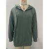 Autumn  Winter Solid Color Hooded Zipper Loose Long Sleeved Sweatshirt for Women