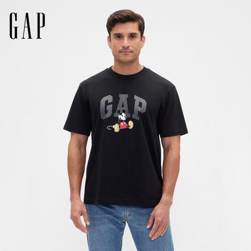 

Унисекс футболка GAP с мультяшным принтом, с круглым вырезом и коротким рукавом US XS
