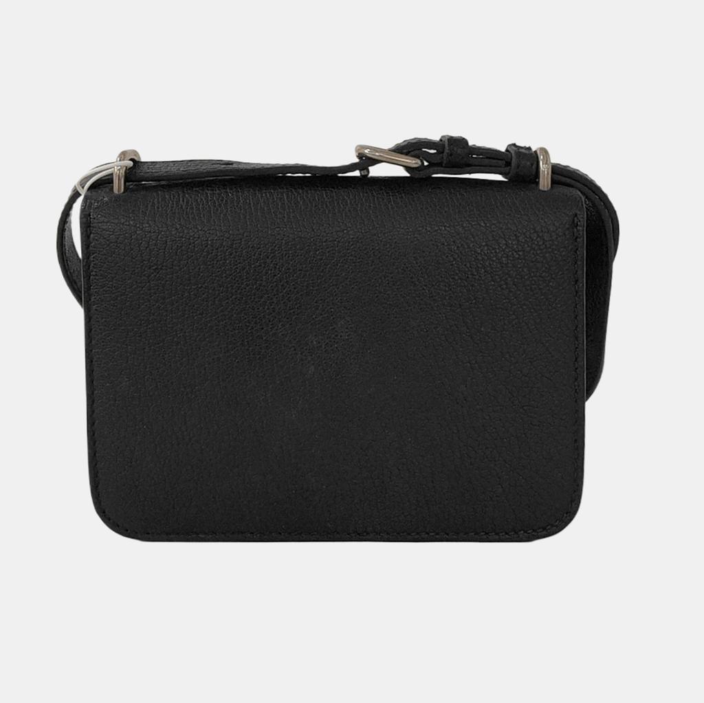 [Pre-Owned] D Check Pattern Leather Mini Shoulder Crossbody Bag - Very Good #1VPGG1I