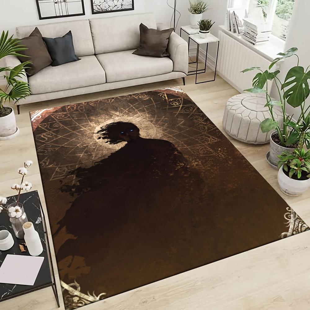

1pc 24721504000 Pattern Carpet, Area Rug For Living Room Bedroom Room Bed Chair Laundry Entryway Corridor Yard Non-slip Outdoor Camping Rug 60cm by 90cm