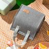 Durable Oxford Insulated Lunch Bag With Leakproof Thermal Lining Handle For Office School Picnic Travel