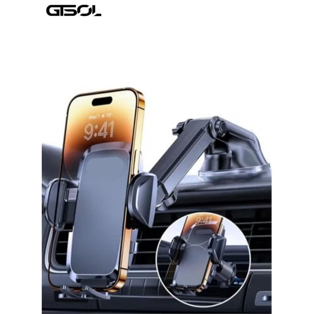 

New Universal Car Phone Holder [Powerful Suction Cup] Phone Holder Car for Dashboard Windshield [Double Metal Hook]e Holder for Car Air Vent Care Hol