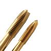 5PCS Titanium Coating Thread Tap Spiral Point Screw Threaded Tap Tap Drill Set  Tapping Tool