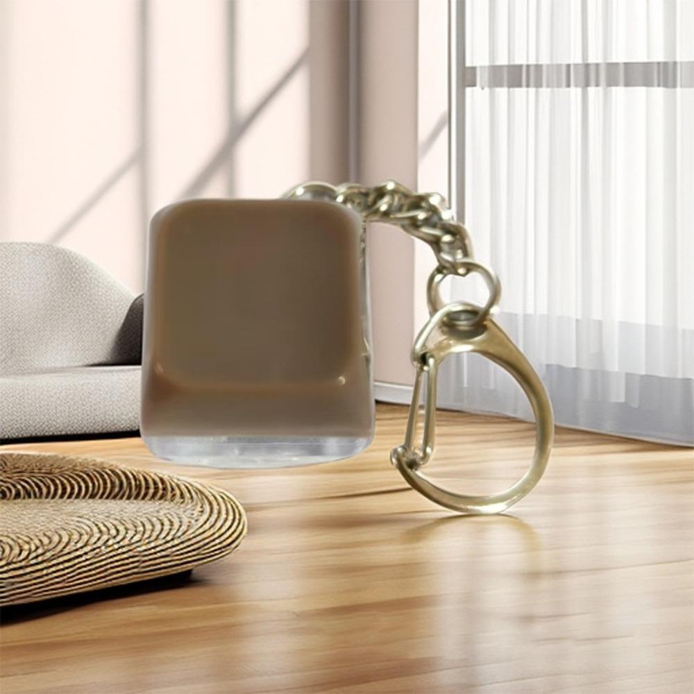 Nycklar Knapp Fidget Nyckelring Med Ljus Klicker Leksak Avslappnande Klämleksak