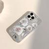 White Rose Phone Case For iPhone 16 11 13 15 Pro Max 14 Plus 12 14promax 13promax 16E X XR 7 8 Silicone Shine Covers