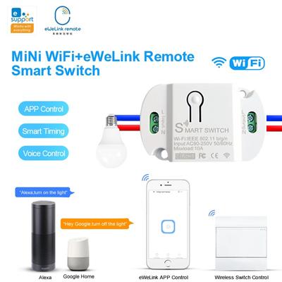 Smart Home APP WiFi + RF Schalter Licht Wand Relais Timer Modul Voice Home Alexa 110V 220V 10A Lampe