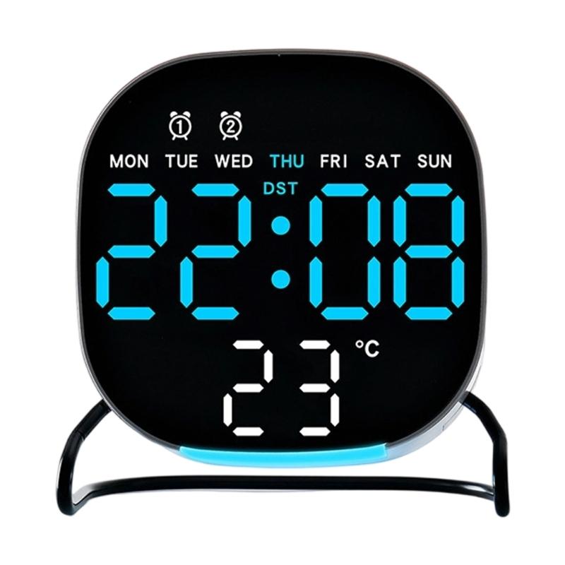 

Alarm Clock Digital Clock Night Light Digital Alarm Clock with Indoor Temperature Desk Clock for Bedroom Living Room