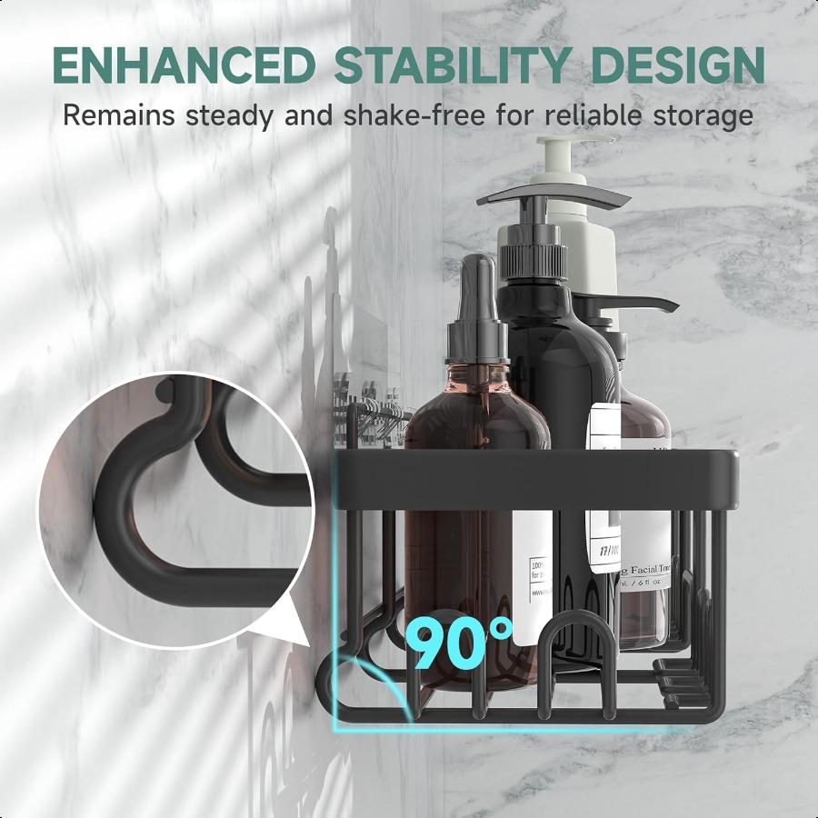 5Pack Shower Caddy Rustproof and WaterResistant Kitchen Sink Organizer Large Capacity Spice Rack WallMounted Storage Shelves fo