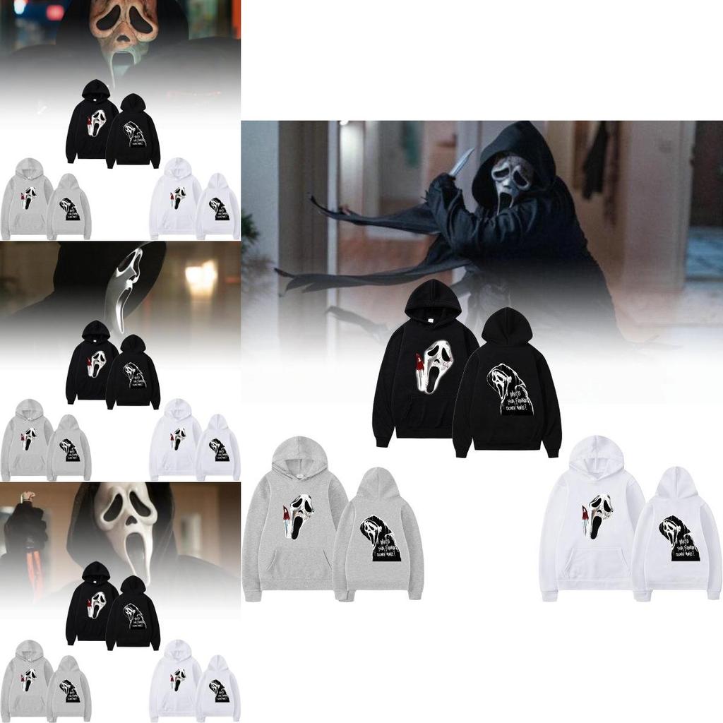 Scream Vi Ghostface Hoodie Men Stylish Aesthetic Sweatshirt For Spring And Autumn Wear