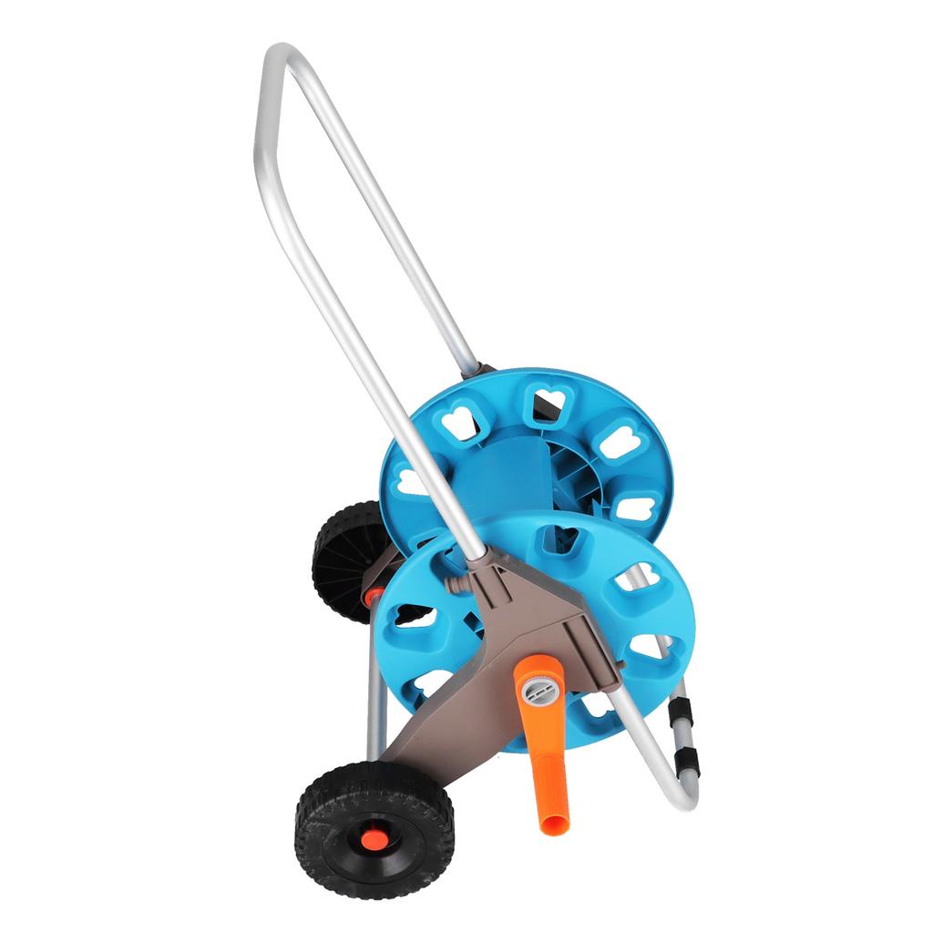 G1/2 Hose Reel Cart with Wheels Portable Garden Lawn Yard Water Pipe Winder Organizer for 35m Hose