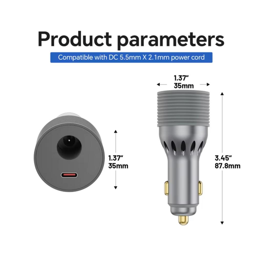 For Starlink Mini Power Adapter 12V-24V To 30V 3A Step Up Converter Waterproof  Type C Phone Charger Car Accessories