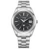 100-meter Waterproof Solar Quartz 38.3mm Men's Watch Black Dial AQ4100-57E