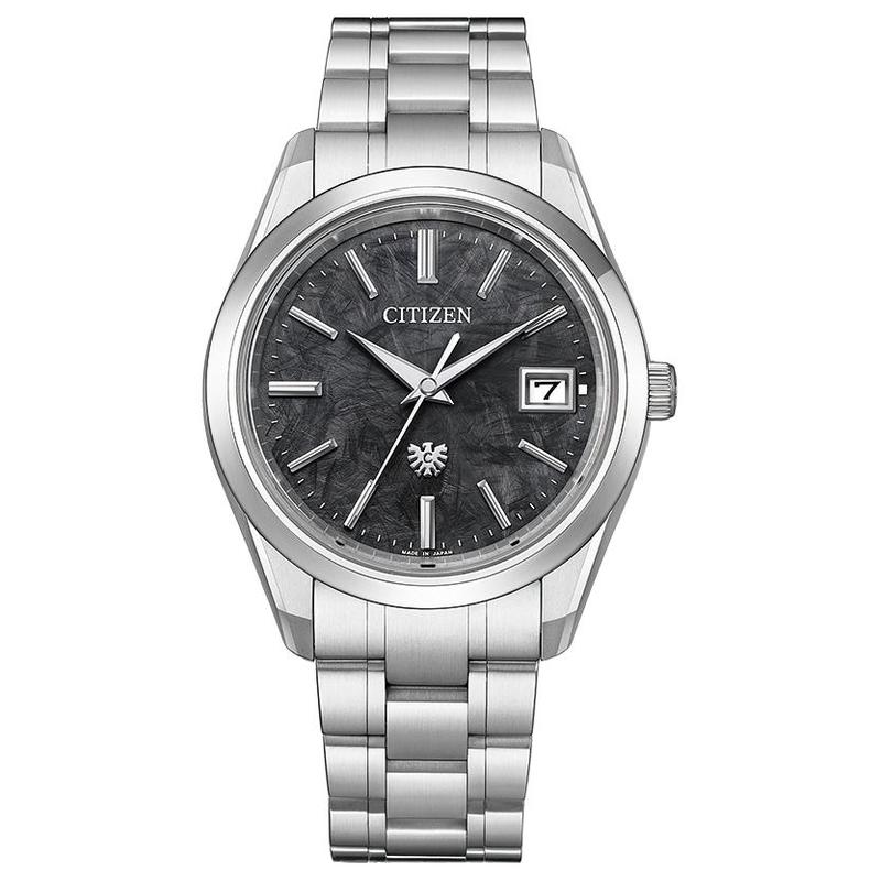 Citizen 100-meter Waterproof Solar Quartz 38.3mm Men's Watch Black Dial AQ4100-57E