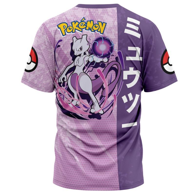 Pok É Mon Multi Character Printed Pattern Adult and Children's Casual Large Loose Breathable Sports Short Sleeve T-shirt Kids