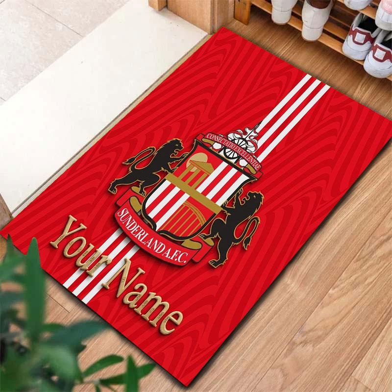Sunderland A.F Custom Name Carpet Rug for Living Room Bedroom Home Sofa Decoration,Kids play Non-slip Floor Mat
